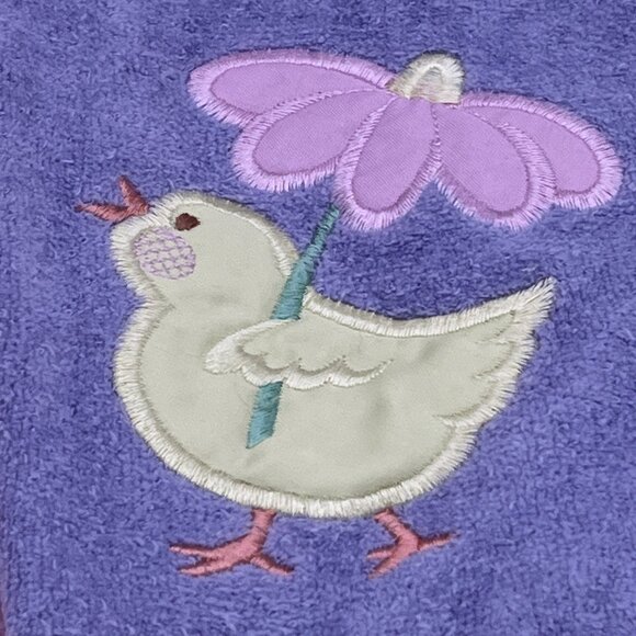 Cecil Saydah Set of 3 Easter Hand Towels 15"x24" Pastel Spring Chicken & Floral - Picture 2 of 13
